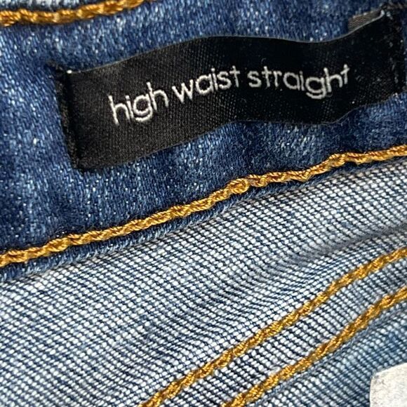 Ella Moss Women's High Waisted Straight Jeans Blue Denim Medium Wash Size 8/29 - Picture 7 of 9